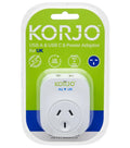Korjo USB-C + A Charger - AUS/NZ Socket to UK Plug - Power Adaptor