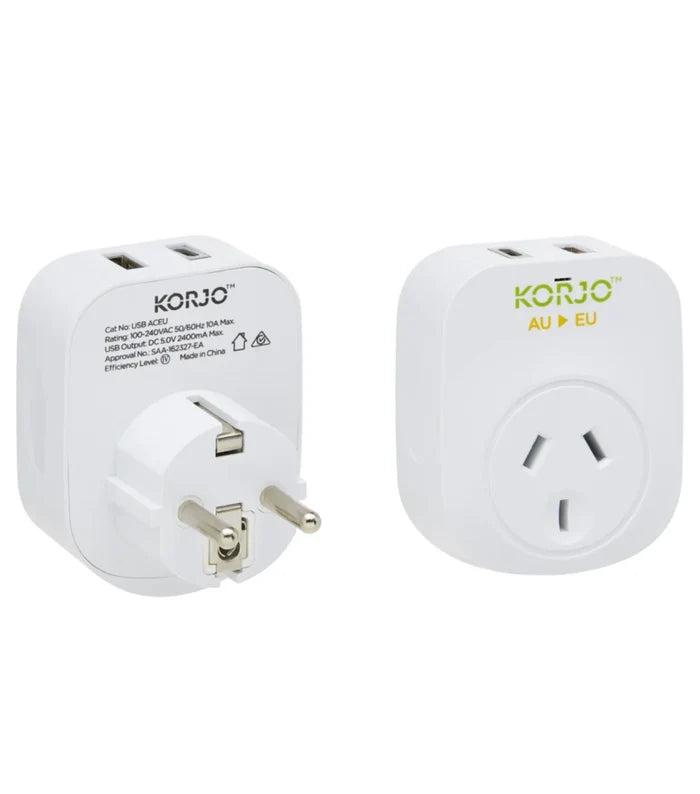 1 x USB-A socket and 1 x USB-C socket, total 2.4A