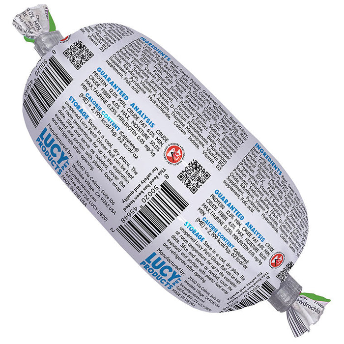 Lucy Pet™ Mom’s Meatloaf Dinner Roll Beef