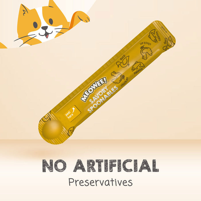 Meowee! Savory Spoonables Variety Pack Wet Treats for Cats