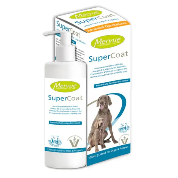 Mervue Super coat Skin & Coat Supplements for Dogs (150ml)