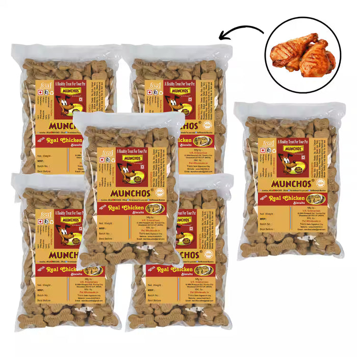 Munchos Chicken Dog Biscuits 6KG - Crunchy Treats