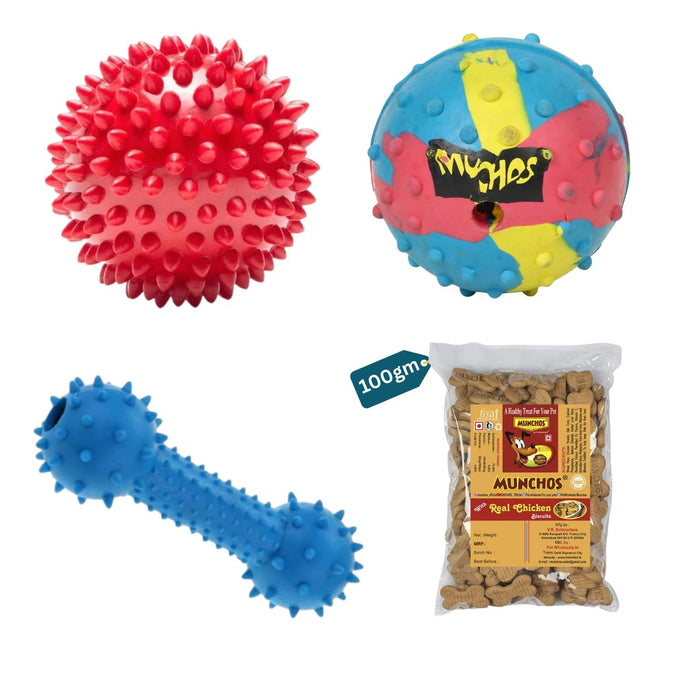 MUNCHOS Tough Chew Toys for Aggressive Dogs
