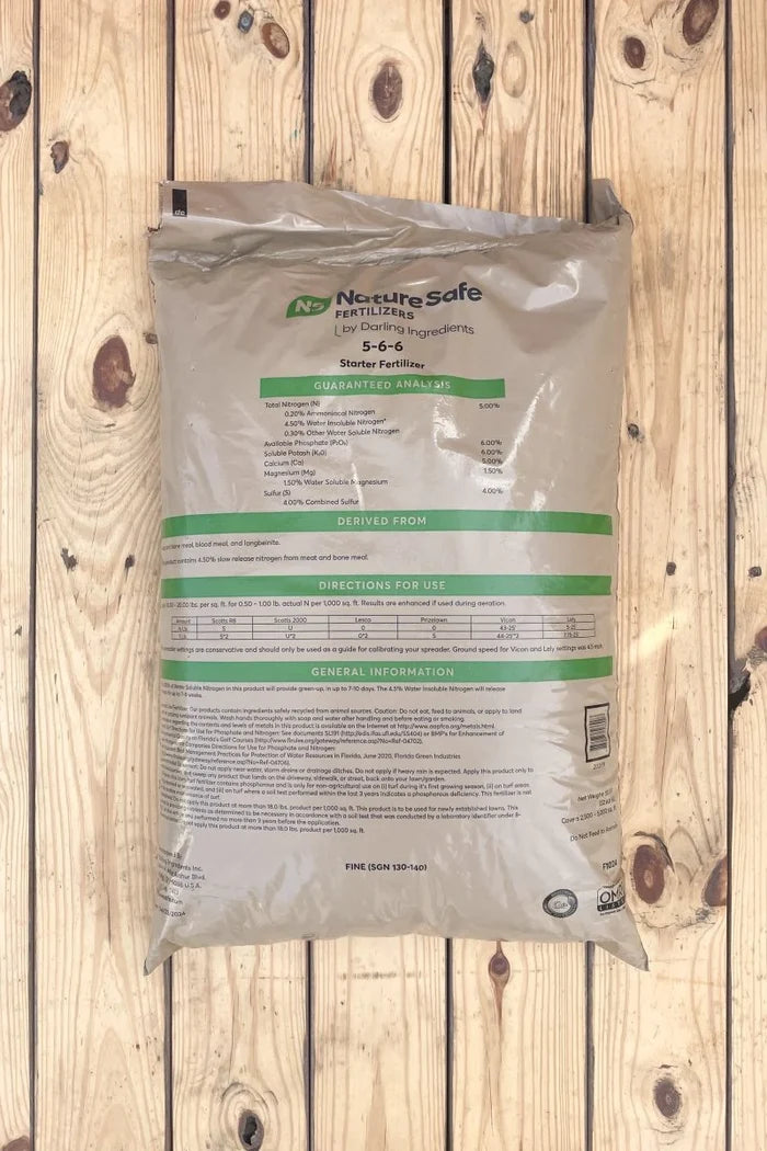 Nature Safe Starter Fertilizer (5-6-6) (50lb Bag) (Code 182)