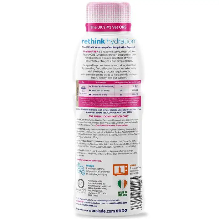 Oralade® Advanced RF+ Renal & Urinary Support for Cats