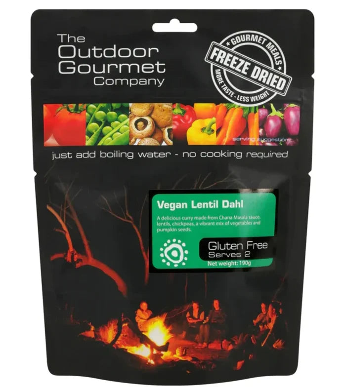 Outdoor Gourmet Vegan Lentil Dahl - Double Serve