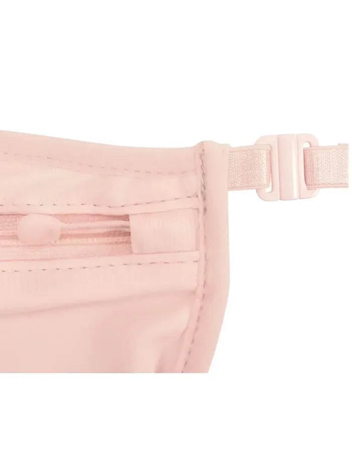 Soft touch adjustable elastic waist strap with clasp