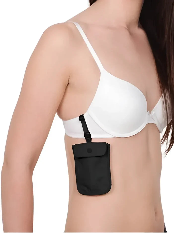 Sits comfortably onto the front or side of most bras