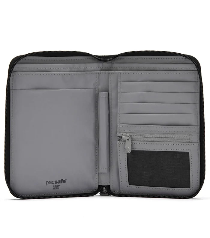 Pacsafe RFIDsafe Compact Travel Organiser - Jet Black