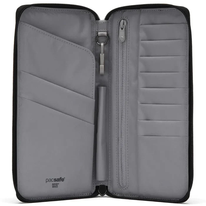 Pacsafe RFIDsafe RFID Blocking Travel Wallet - Jet Black