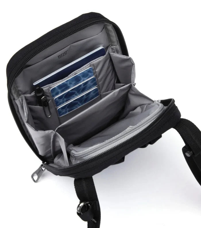 Pacsafe RFIDsafe Tech Crossbody - Jet Black