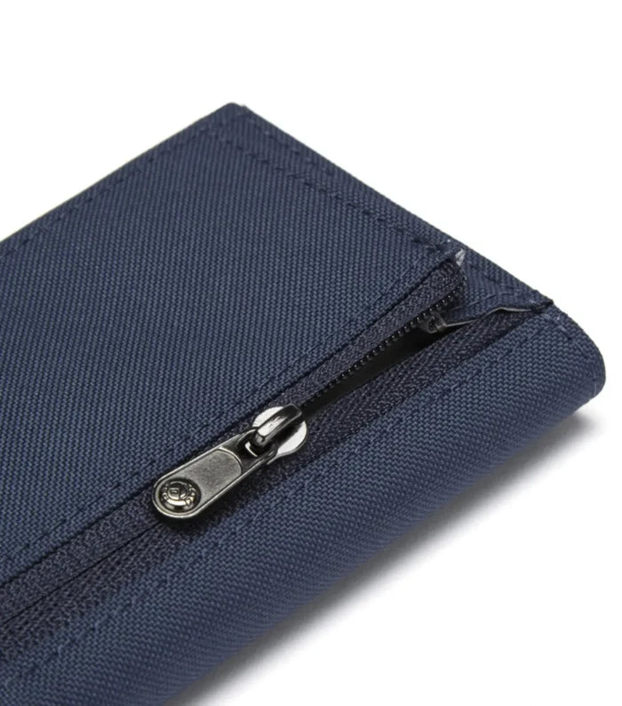 Pacsafe RFIDsafe Trifold Wallet - Coastal Blue