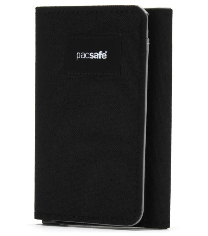 Pacsafe RFIDsafe Trifold Wallet - Jet Black