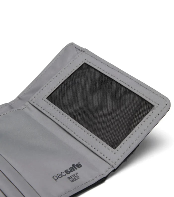 Pacsafe RFIDsafe Trifold Wallet - Jet Black