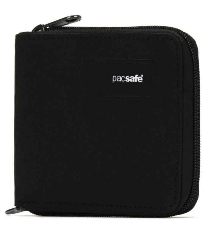 Pacsafe RFIDsafe Zip Around Wallet - Jet Black