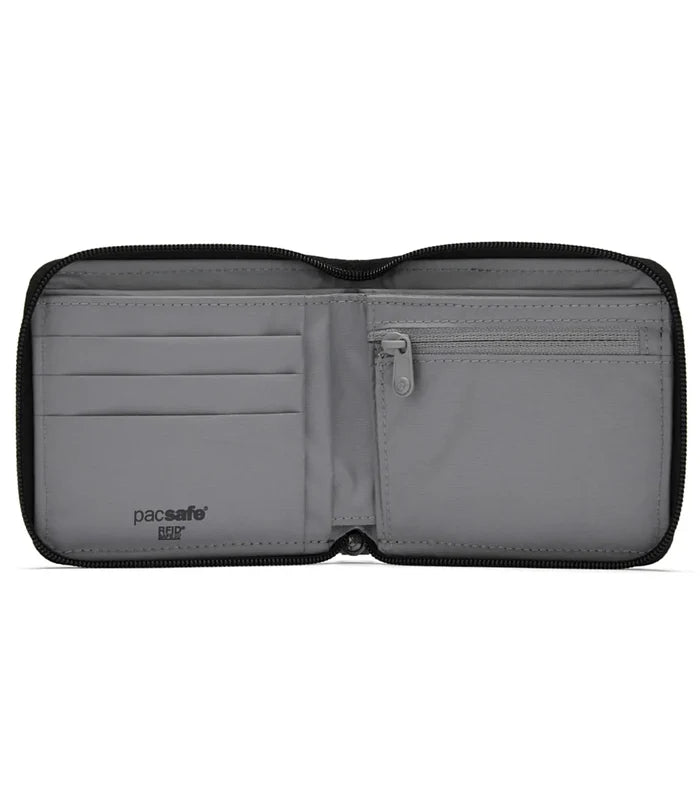 Pacsafe RFIDsafe Zip Around Wallet - Jet Black