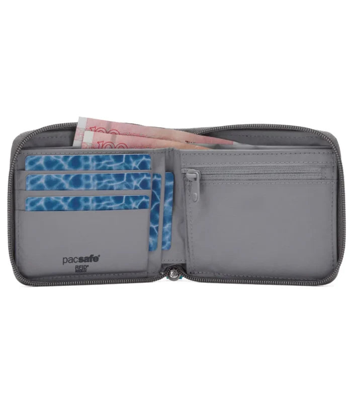 Pacsafe RFIDsafe Zip Around Wallet - Stone