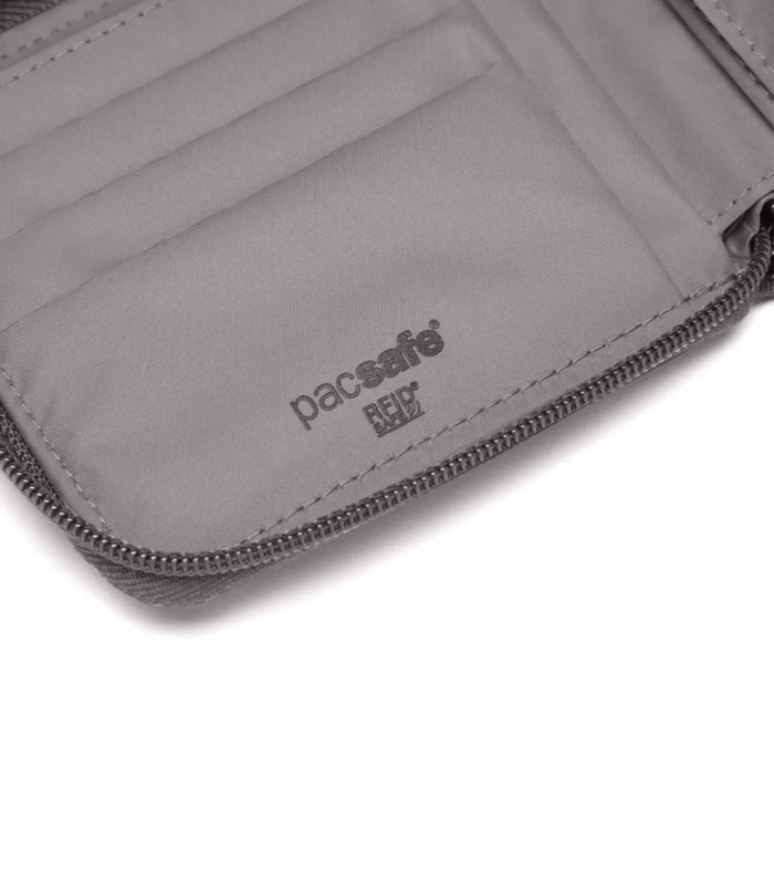 Pacsafe RFIDsafe Zip Around Wallet - Stone