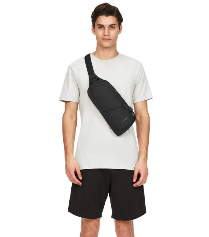 Pacsafe V Action Anti-Theft Sling Pack - Jet Black