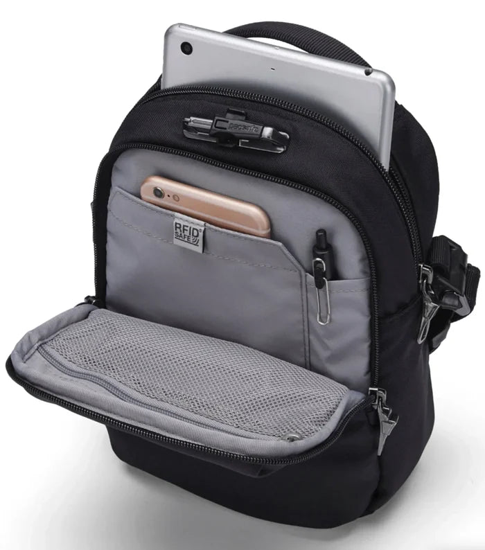 Pacsafe V Companion Anti-Theft Crossbody Bag - Jet Black