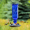 Perky-Pet® Cobalt Blue Antique Bottle Glass Hummingbird Feeder