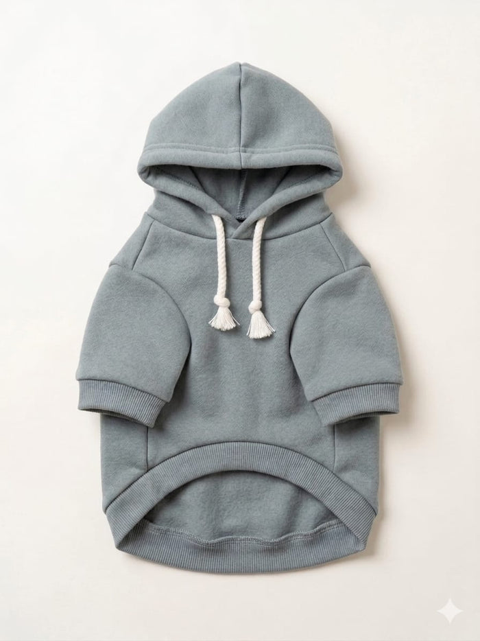 Premium Soft Cotton Pet Hoodie ( Grey )