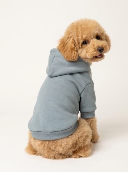 Premium Soft Cotton Pet Hoodie ( Grey )