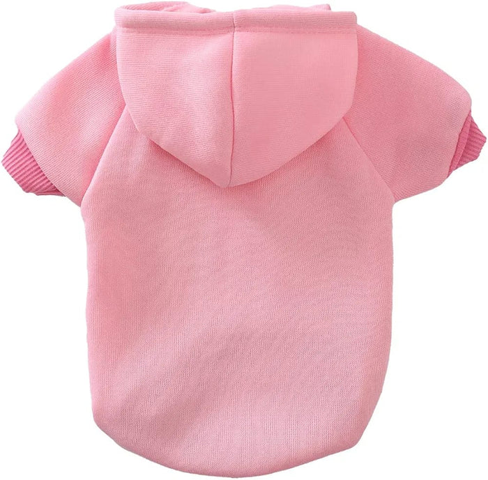 Premium Soft Cotton Pet Hoodie ( pink )