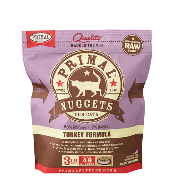 Primal Pet Foods Feline Raw Frozen Nuggets
