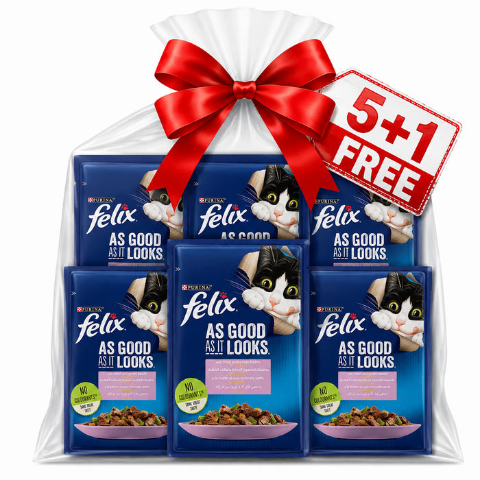 Purina Felix As Good As It Looks –in Jelly | 5+1 FREE