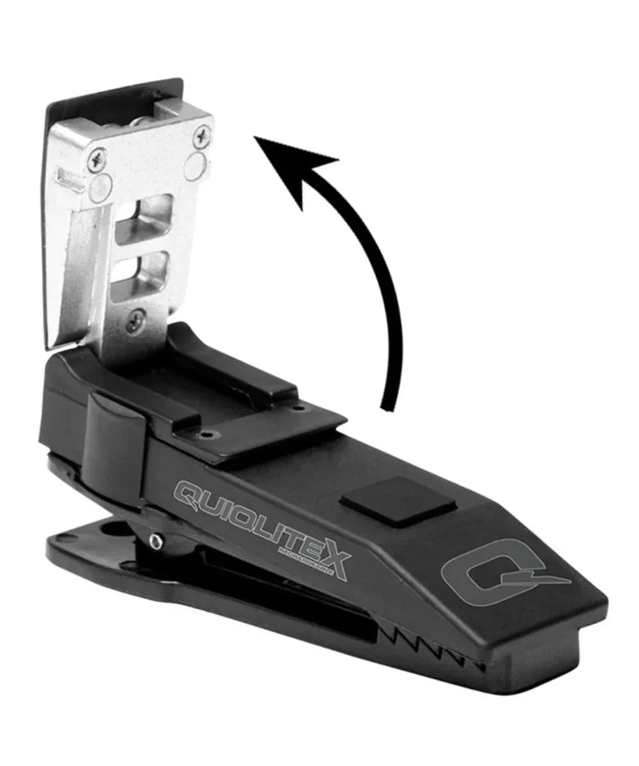 QuiqLiteX USB Rechargeable - Dual White LED Hands-Free Pocket Concealable Flashlight Torch