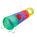 Rainbow Cat Tunnel with Ball Toy Size 115*25Cm