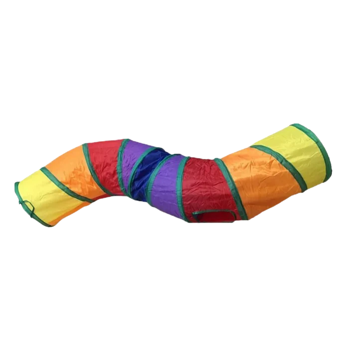 Rainbow Cat Tunnel Zigzag Toy Size 123*25Cm