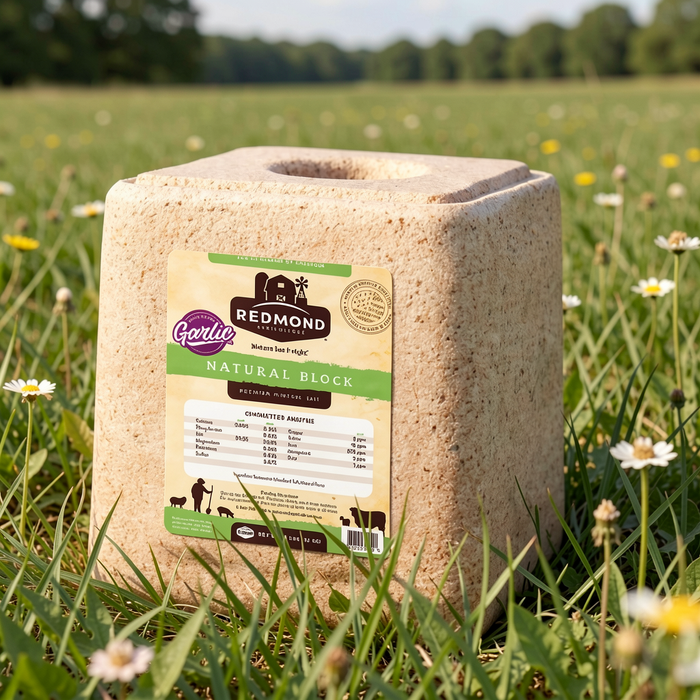 Redmond Salt Block with Garlic (25lb Block) (Code 272)