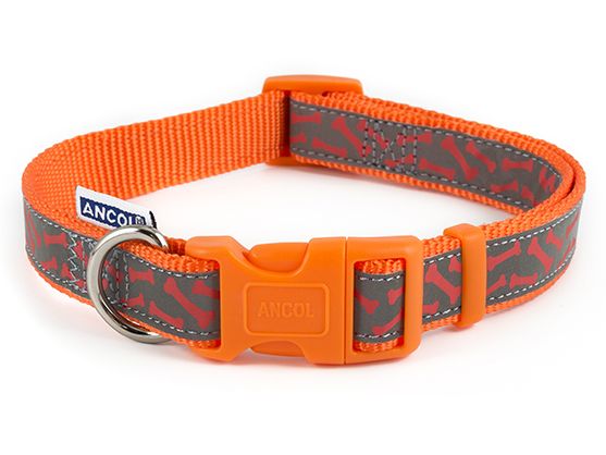 Reflective Orange Bone Collar