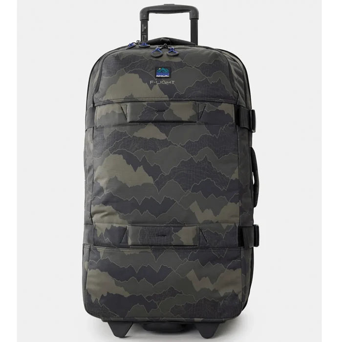Rip Curl F-Light Global 100L Search Camo Wheeled Duffle - Black / Olive