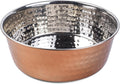 Rosewood Hammered Copper Dog Bowls