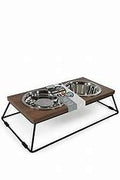 Rosewood Wooden Double Slow feeder