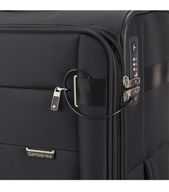 Integrated TSA cable lock and TSA combination lock