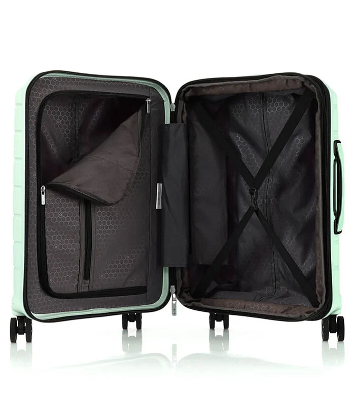 Functional elastic cross ribbons to secure packed items