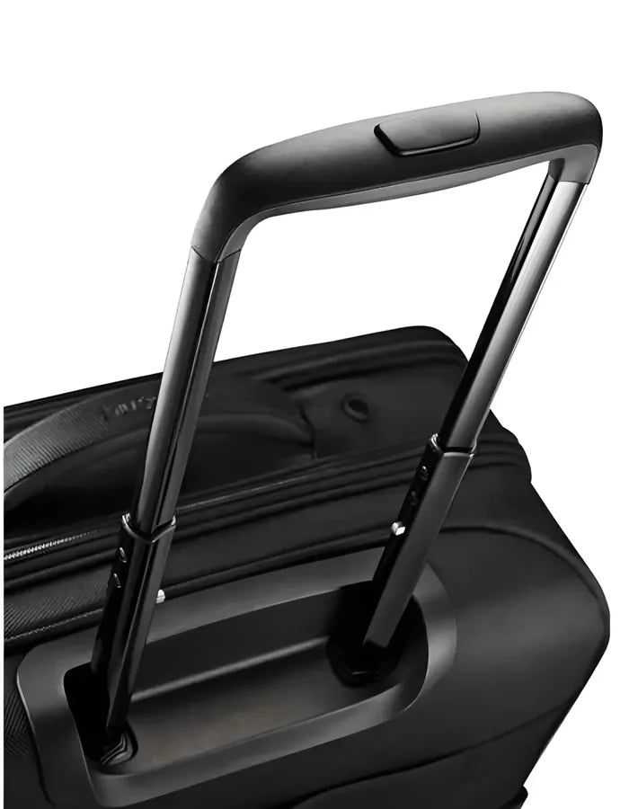 Ergonomic, push-button locking handle is designed to fit comfortably in your hand