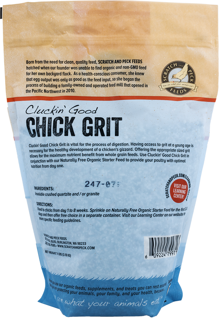 Scratch and Peck Feeds Cluckin’ Good Chick Grit