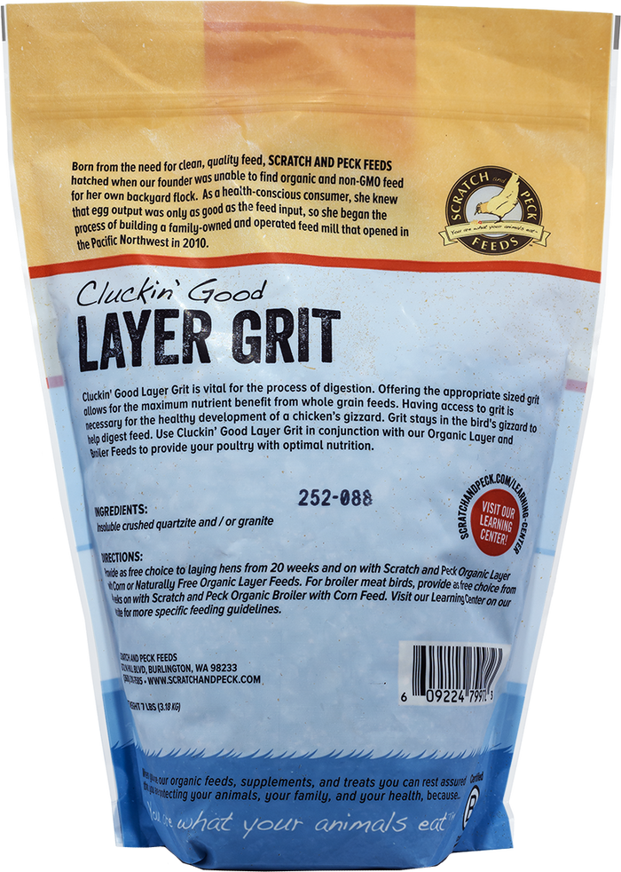Scratch and Peck Feeds Cluckin’ Good Layer Grit