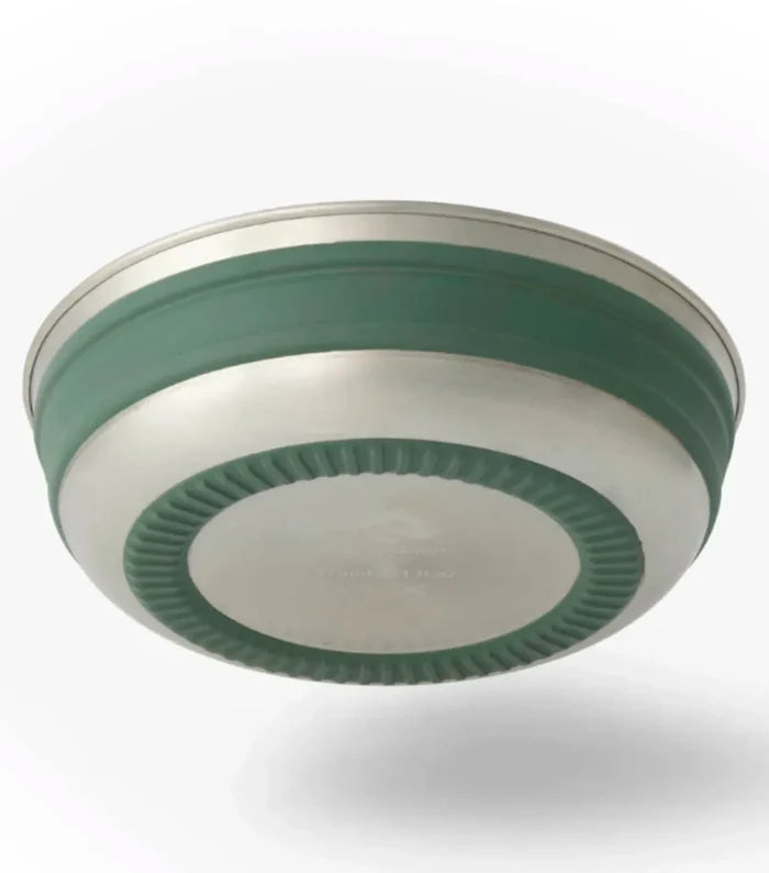 Crafted with EU food-grade silicone rubber and durable stainless steel for the strongest collapsible bowl ever