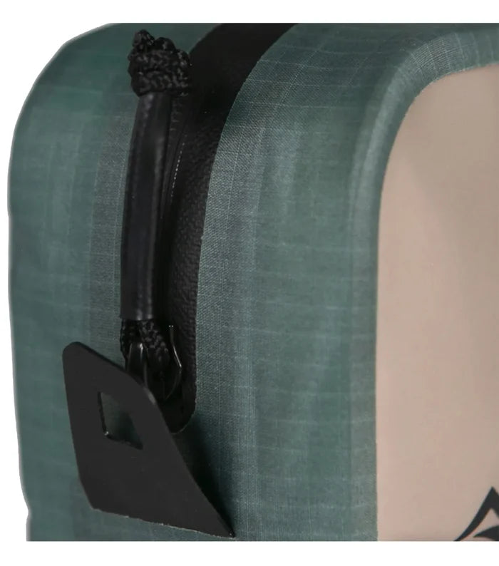 PU coated zips and RF welded seams keep the elements out