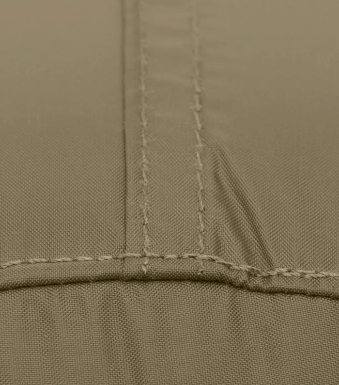 Reinforced stitching on all stress points and overlocked fabric edges for added strength