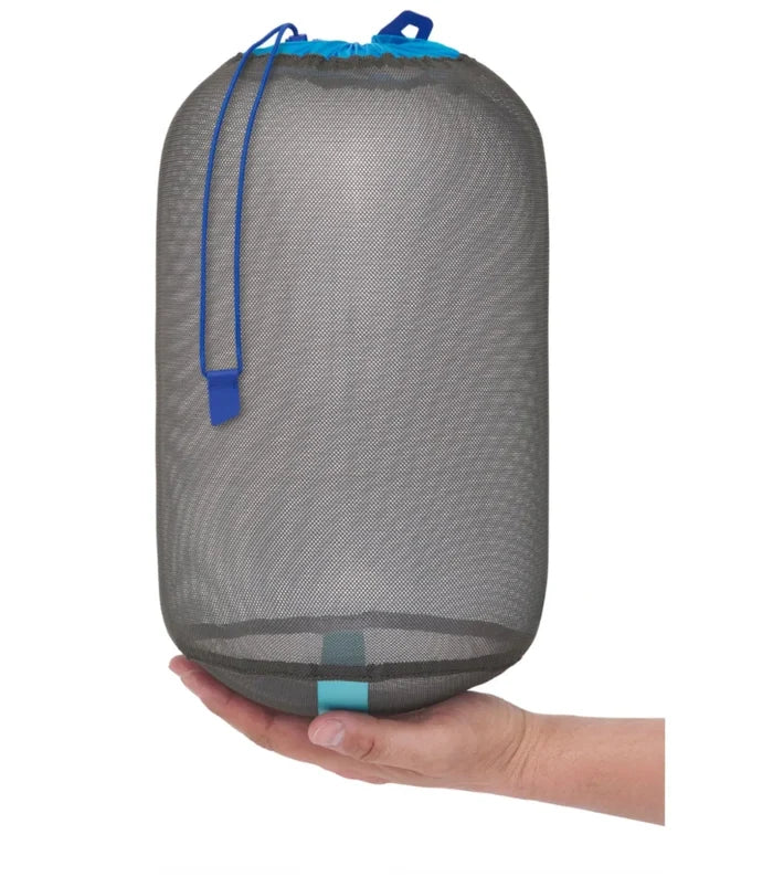 Size-specific colour-coded drawcord sleeve for easy gear organisation