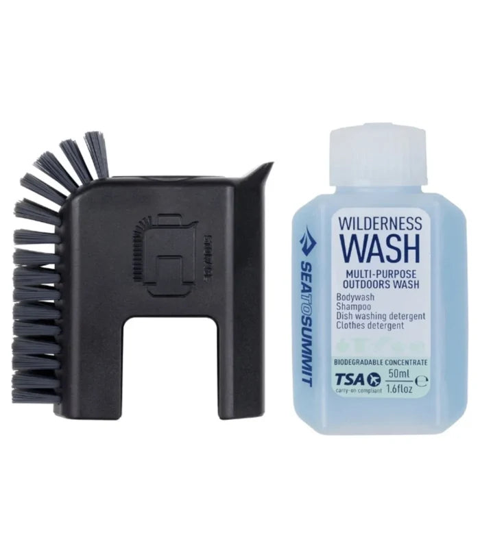 Sea To Summit Pot Scrubber and Soap Bottle (2 Piece Set ) - Black