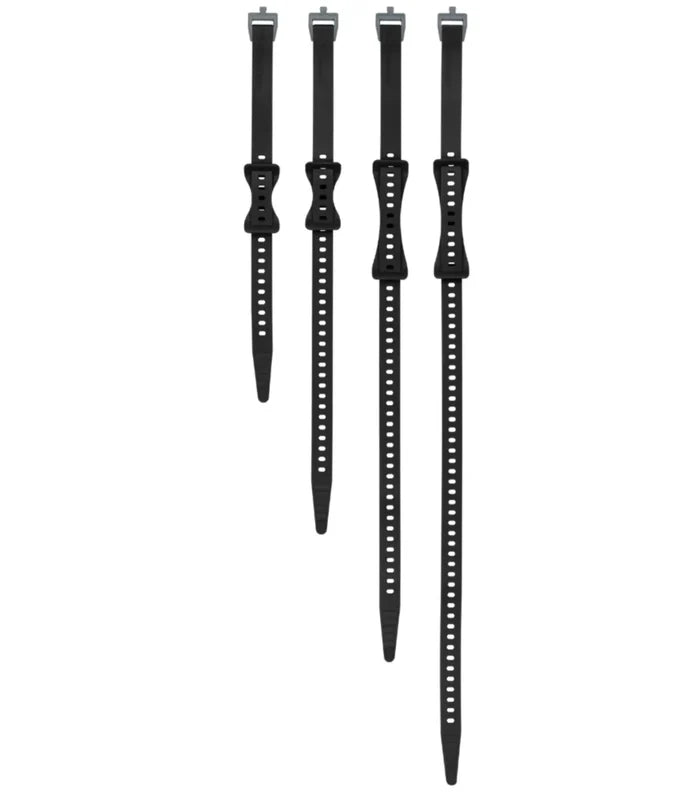 Sea to Summit Stretch-Loc TPU Strap - 20mm x 4 Sizes (4 Pack) - Black