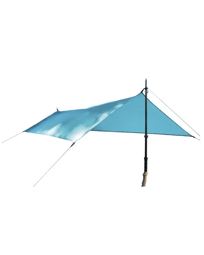 Guy attachment points on corners to convert to shelter